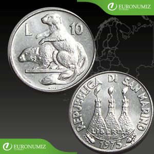 10 LIR 1975 SAN MARINO