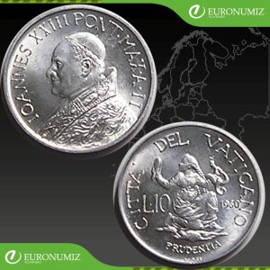 10 LIR 1960 VATIKAN  JAN XXIII