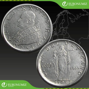 100 LIR 1959 VATIKAN  JAN XXIII