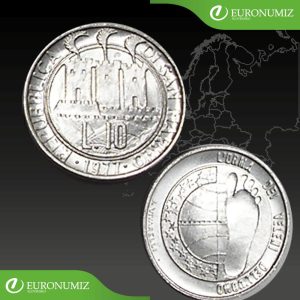 10 LIR 1977 SAN MARINO