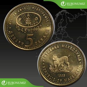 5 DENAR 1995 MACEDONSKO