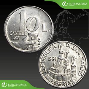 10 LIR 1991 SAN MARINO