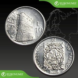 10 LIR 1988 SAN MARINO