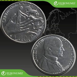 100 LIR 1988 VATIKAN JAN PAVOL II