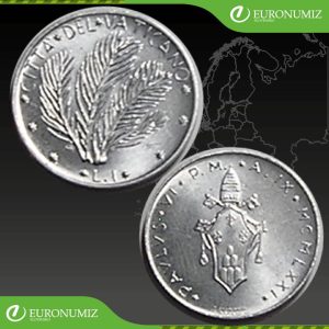 1 LIRA 1971 VATIKAN PAVOL VI