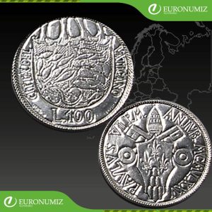 100 LIR 1975 VATIKAN PAVOL VI