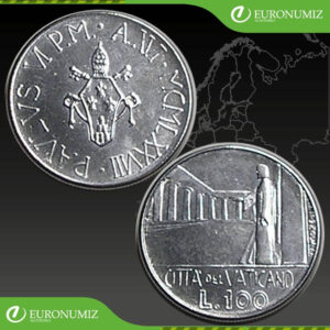100 LIR 1978 VATIKAN PAVOL VI