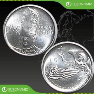 5 LIR 1969 VATIKAN PAVOL VI