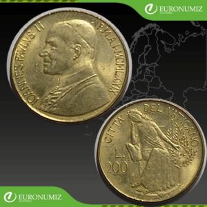 200 LIR 1979 VATIKAN JAN PAVOL II