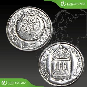 5 LIR 1973 SAN MARINO