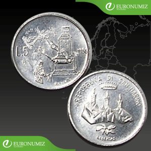 5 LIR 1986 SAN MARINO