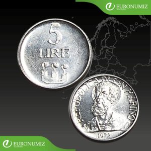 5 LIR 1972 SAN MARINO