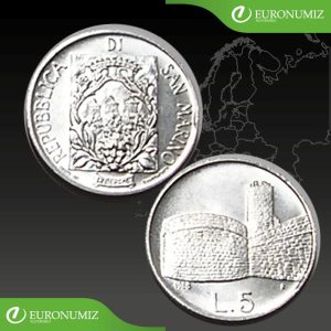 5 LIR 1988 SAN MARINO