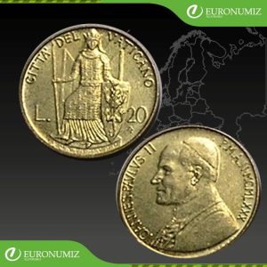 20 LIR 1980 VATIKAN JAN PAVOL II