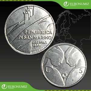 5 LIR 1990 SAN MARINO