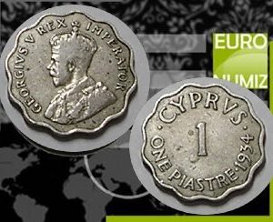 1 PIASTRE 1934 CYPRUS