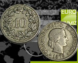 10 RAPPEN 1879 SVAJCIARSKO