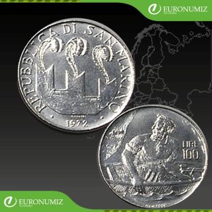 100 LIR 1972 SAN MARINO