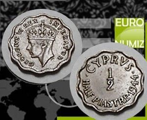 HALF PIASTRE 1944 CYPRUS