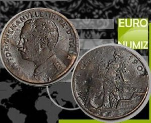 2 CENTESIMI 1909 TALIANSKO