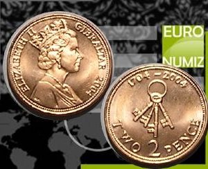 2 PENCE 2004 GIBRALTAR