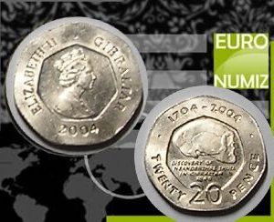 20 PENCE 2004 GIBRALTAR