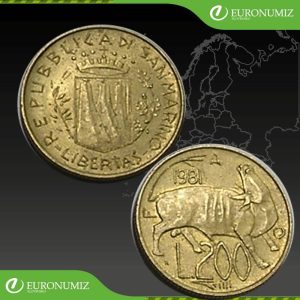 200 LIR 1981 SAN MARINO
