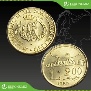 200 LIR 1989 SAN MARINO