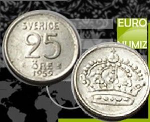 25 ORE 1959 SVEDSKO  STRIEBRO