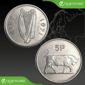 5 PENCE 1971 IRSKO