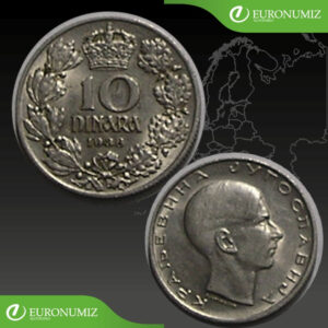 10 DINARA 1938 JUHOSLAVIA