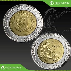 500 LIR 1989 SAN MARINO