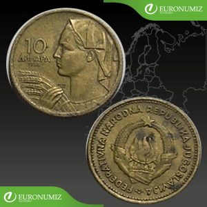 10 DINARA 1955 JUHOSLAVIA