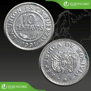 10 CENTAVOS 1991 BOLIVIA