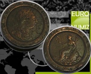 2 PENCE 1797 BRITANIA GEORGIUS III