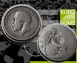 HALF PENNY 1917 VELKA BRITANIA