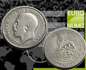 ONE SHILLING 1924 VELKA BRITANIA  STRIEBRO