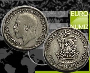ONE SHILLING 1933 VELKA BRITANIA  STRIEBRO