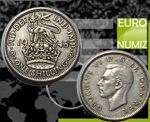 ONE SHILLING 1948 VELKA BRITANIA