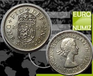 ONE SHILLING 1953 VELKA BRITANIA