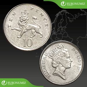 TEN PENCE VELKA BRITANIA - VYBERTE SI ROK Z POPISU