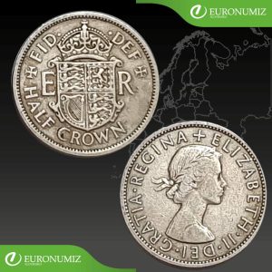 HALF CROWN VELKA BRITANIA - VYBERTE SI ROK Z POPISU