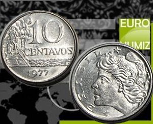 10 CENTAVOS 1977 BRAZILIA