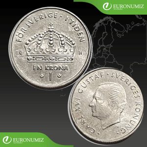 1 KRONA SVEDSKO - VYBERTE SI ROK Z POPISU