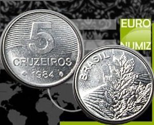 5 CRUZEIROS 1984 BRAZILIA