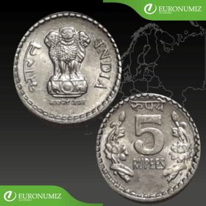 5 RUPEES INDIA - VYBERTE SI ROK Z POPISU