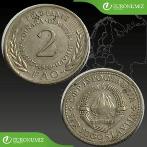2 DINARA 1970 JUHOSLAVIA