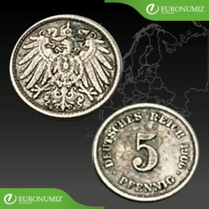 5 PFENNIG 1906 E NEMECKO