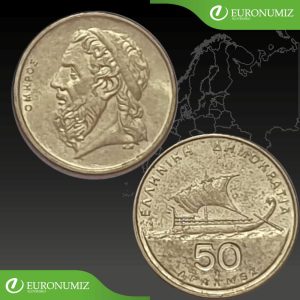 50 DRACHMA GRECKO - VYBERTE SI ROK Z POPISU