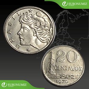 20 CENTAVOS 1970 BRAZILIA